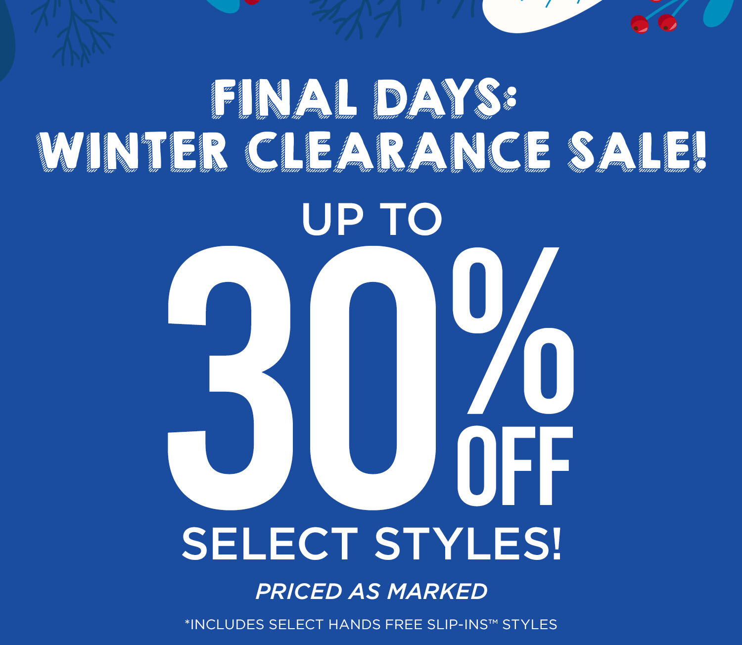 WINTER SALE